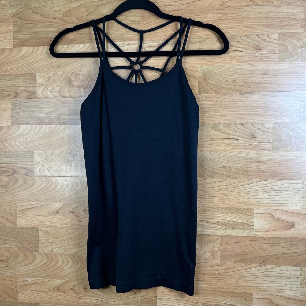 Love Charm One Size Junior Black Strappy Cami